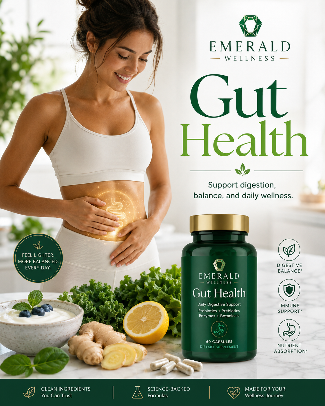 Emerald Wellness gut health digestive support